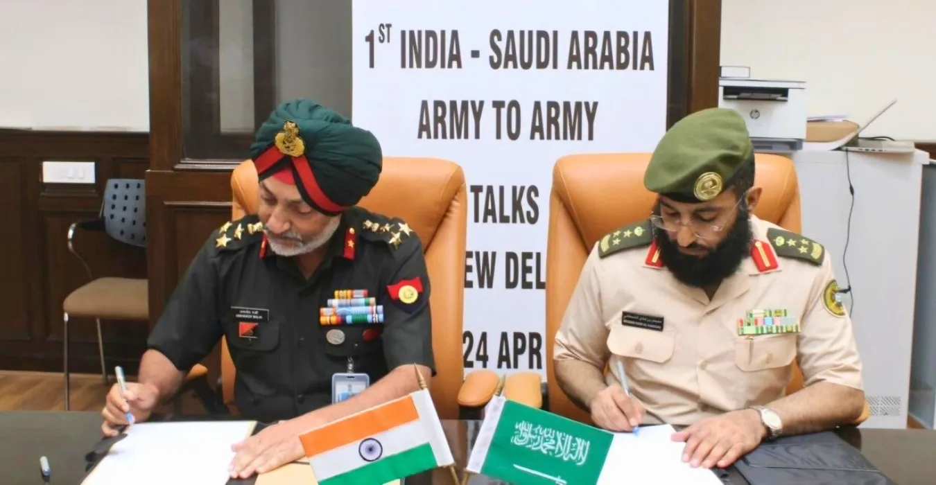 Indian Army and Royal Saudi Land Forces Hold Inaugural Army-to-Army Staff Talks in New Delhi